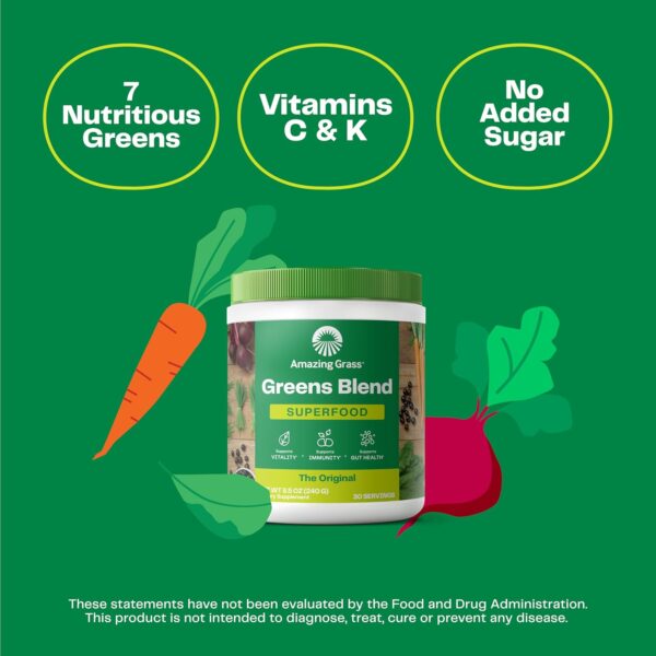Amazing Grass Greens Blend Superfood - Image 2