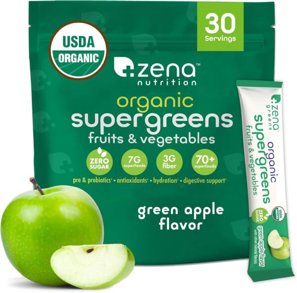 Zena Nutrition Organic Supergreens Greens Powder